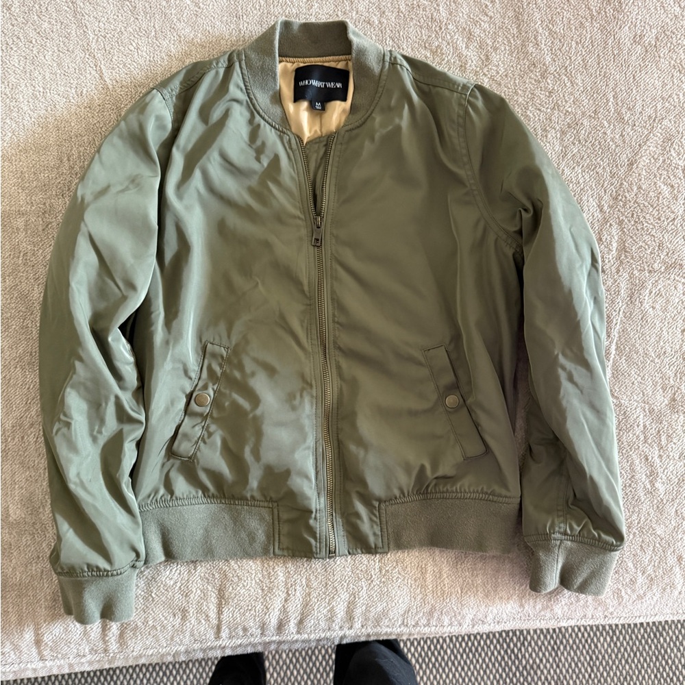 Who What Wear Khaki Bomber Jacket